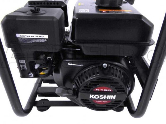 Motopompe thermique Koshin STV-50X pour eaux semi-chargées avec raccords de 50 mm