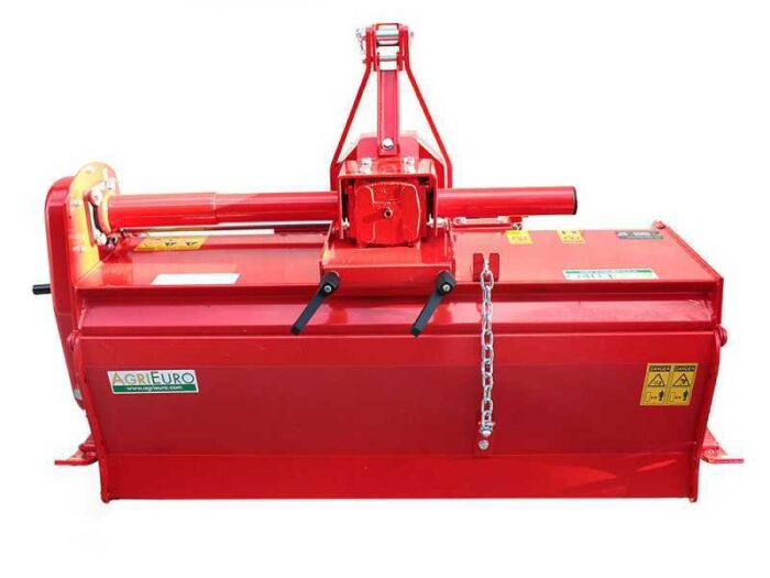 Fraise rotative pour tracteur série moyenne-légère Agri Euro modèle RS 145 avec kit déplacement manuel