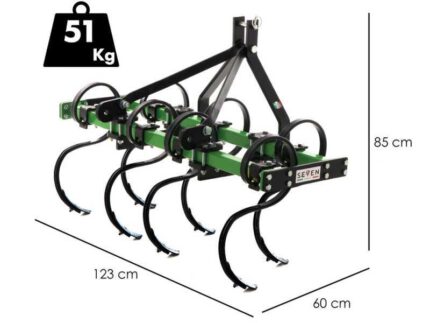 Seven Italy Vibropac 120 – Vibroculteur – 7 dents – Largeur de travail 120 cm